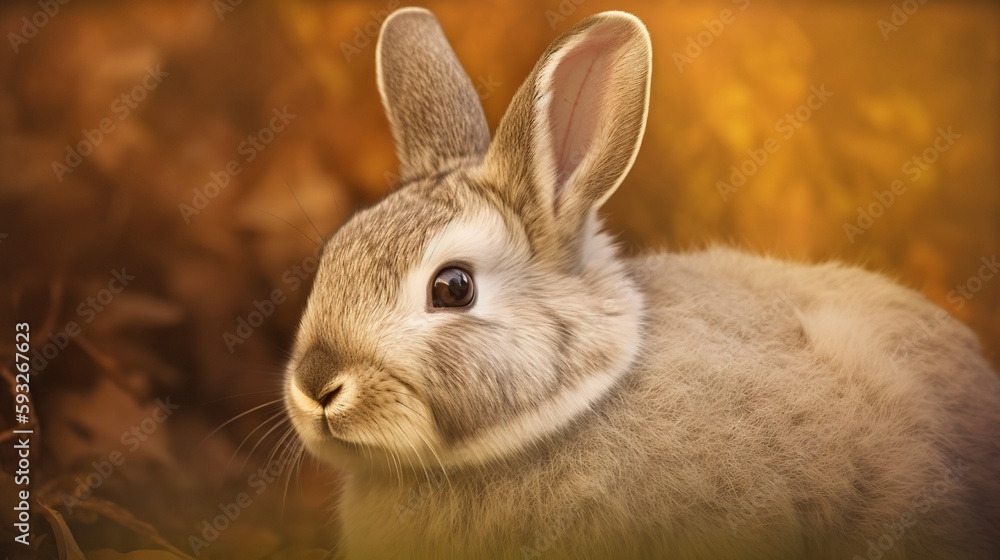 A Fluffy Friend - Netherland Dwarf Portrait A Fluffy Friend - Netherland Dwarf Portrait