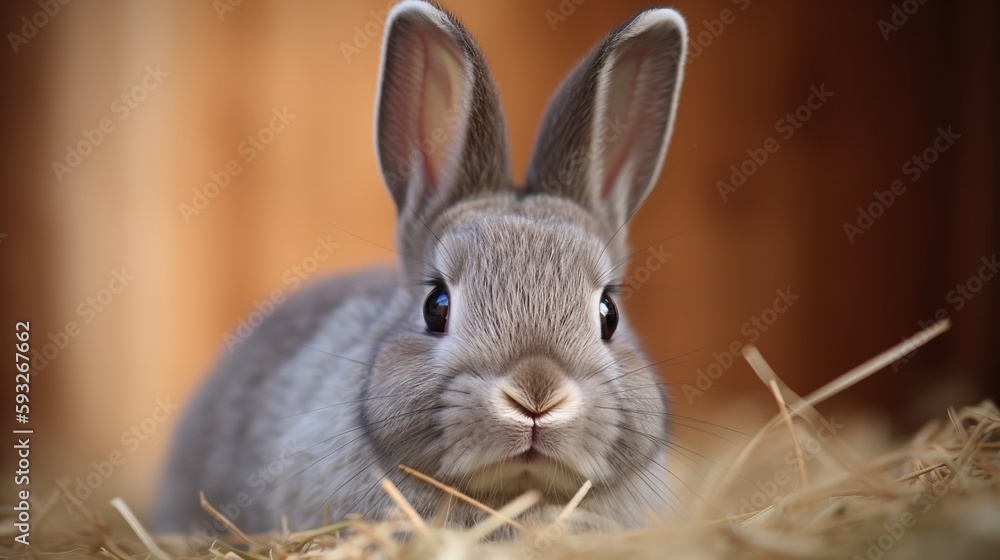 Fototapeta premium Tiny Cuteness - Netherland Dwarf Bunny