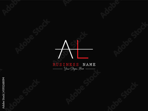 Alphabet Letter AL, a l, al Logo Icon Vector Shape For Shop