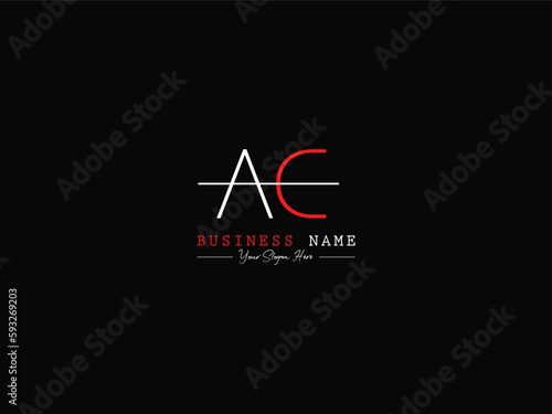 Alphabet Letter AC, a c, ac Logo Icon Vector Shape For Shop