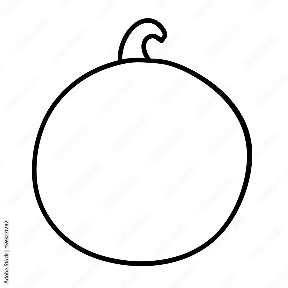 Pumpkin outline Pumpkin outline