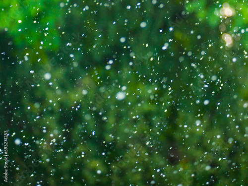 abstract background with rain snow out of focus with beautiful bokeh