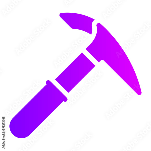 ice axe gradient icon