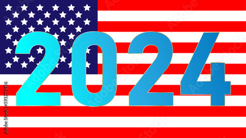Флаг США 2024