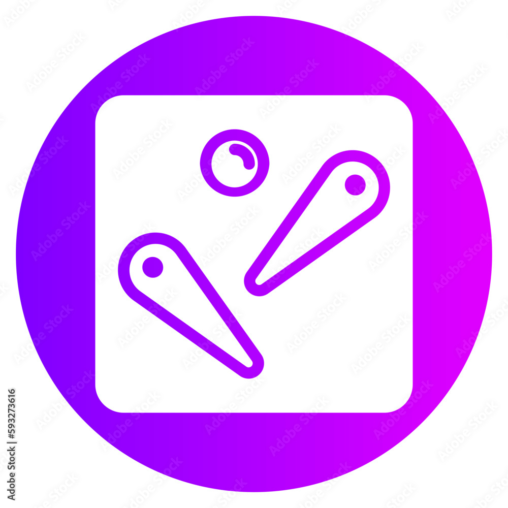 pinball gradient icon pinball gradient icon