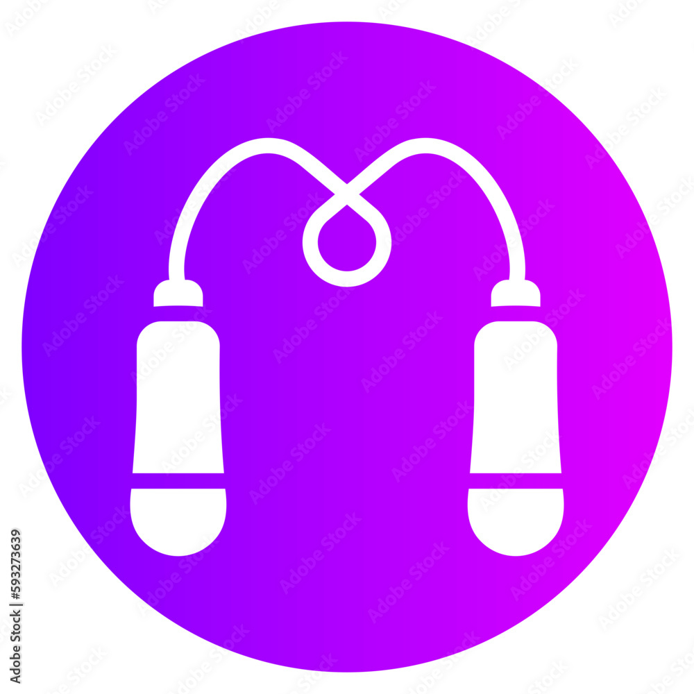 skipping rope gradient icon skipping rope gradient icon