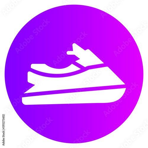 jet ski gradient icon