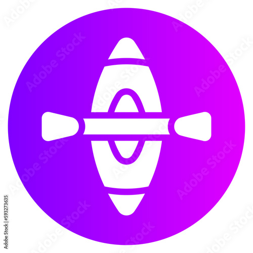 kayak gradient icon