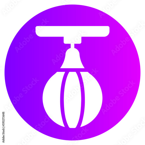 punching ball gradient icon