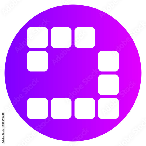 tetris gradient icon