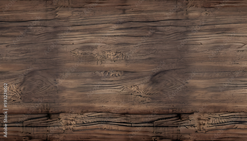 Dark wooden texture. Rustic threedimensional wood texture. Wood