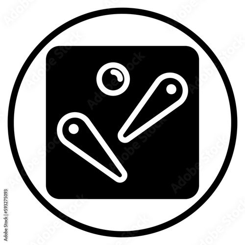pinball glyph icon