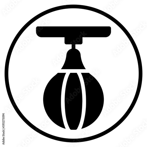 punching ball glyph icon