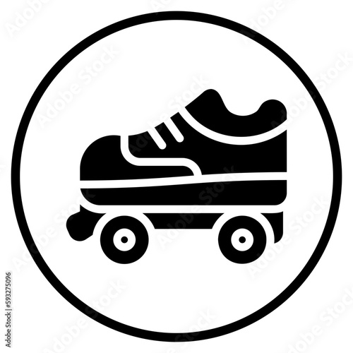 roller skate glyph icon