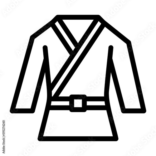 judo line icon