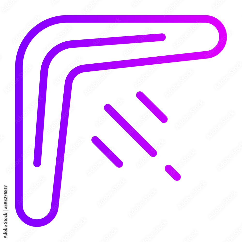 boomerang gradient icon boomerang gradient icon