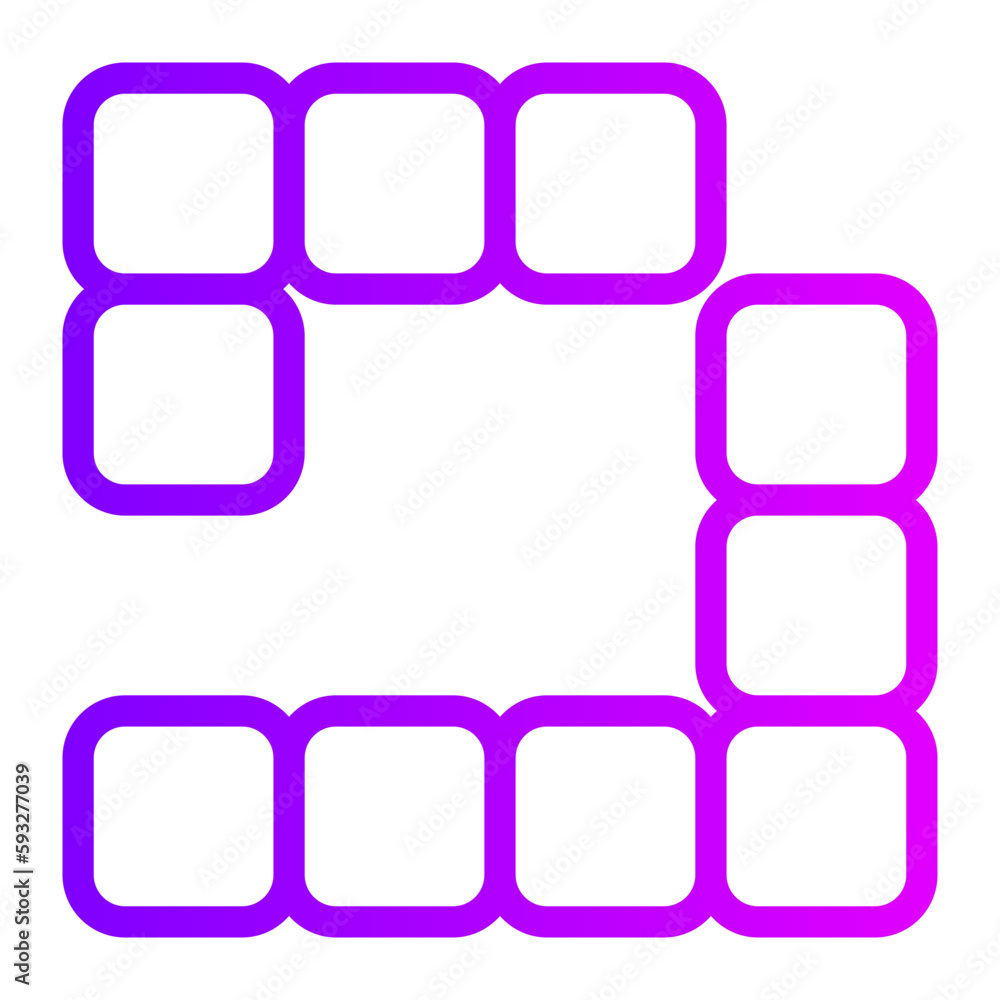 tetris gradient icon tetris gradient icon