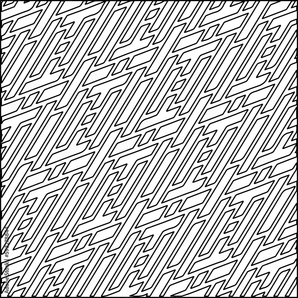 Stylish texture with figures from lines.Abstract geometric black and white pattern for web page, textures, card, poster, fabric, textile. Monochrome graphic repeating design. Stylish texture with figures from lines.Abstract geometric black and white pattern for web page, textures, card, poster, fabric, textile. Monochrome graphic repeating design.