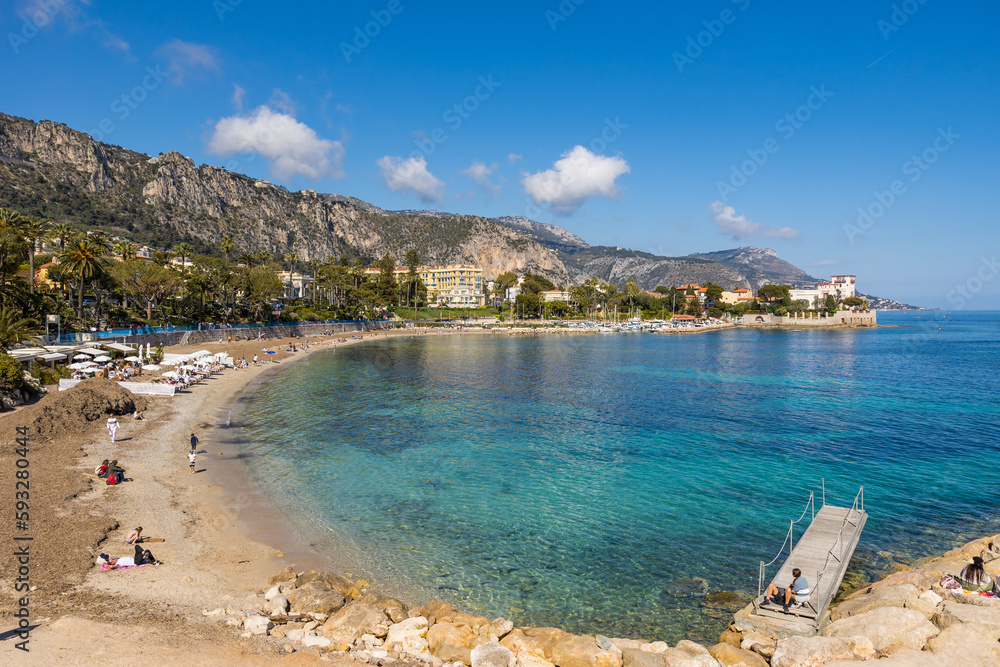 Eaux cristallines de la baie des fourmis à BeaulieusurMer Stock Photo Adobe Stock