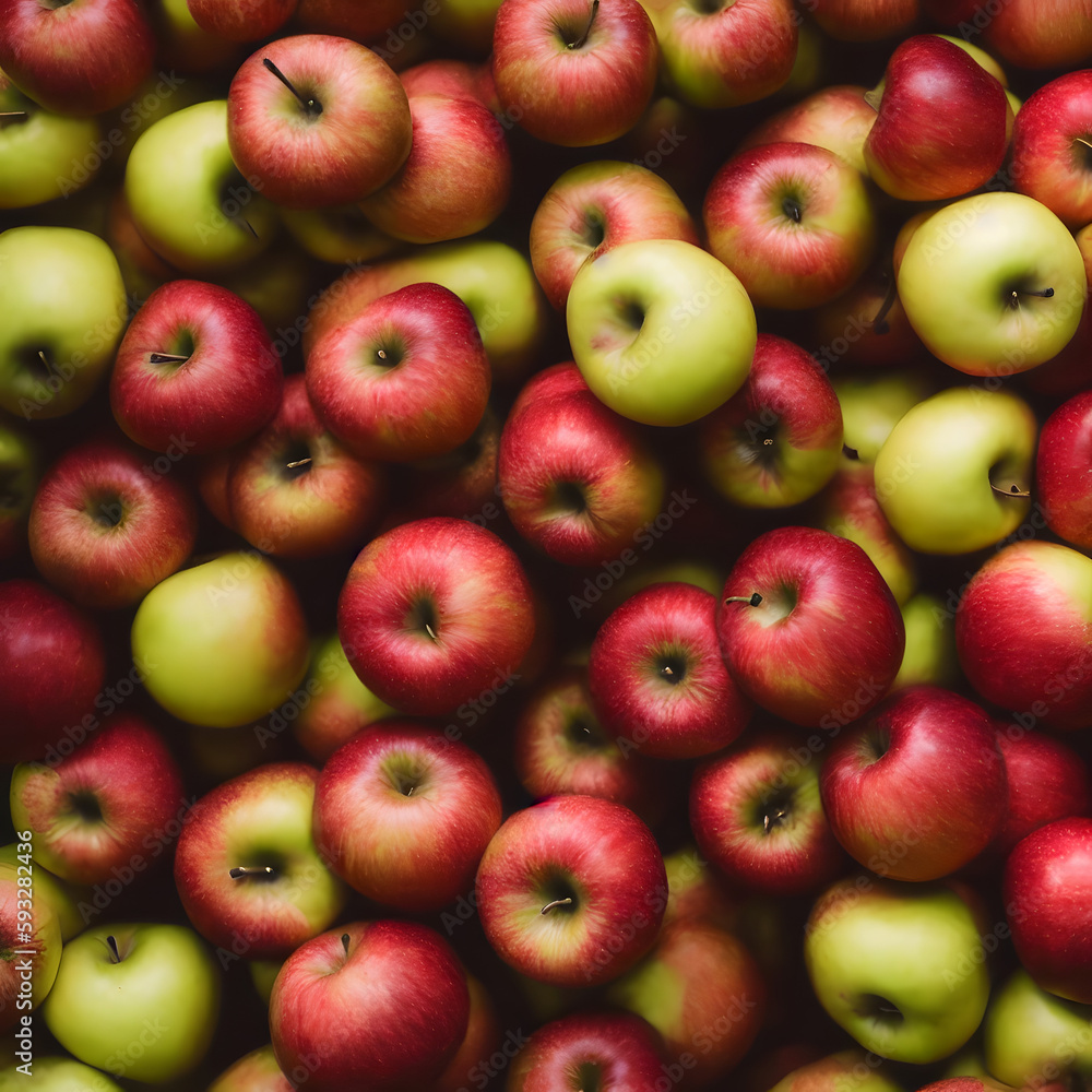 red and green apples made with generative ai red and green apples made with generative ai