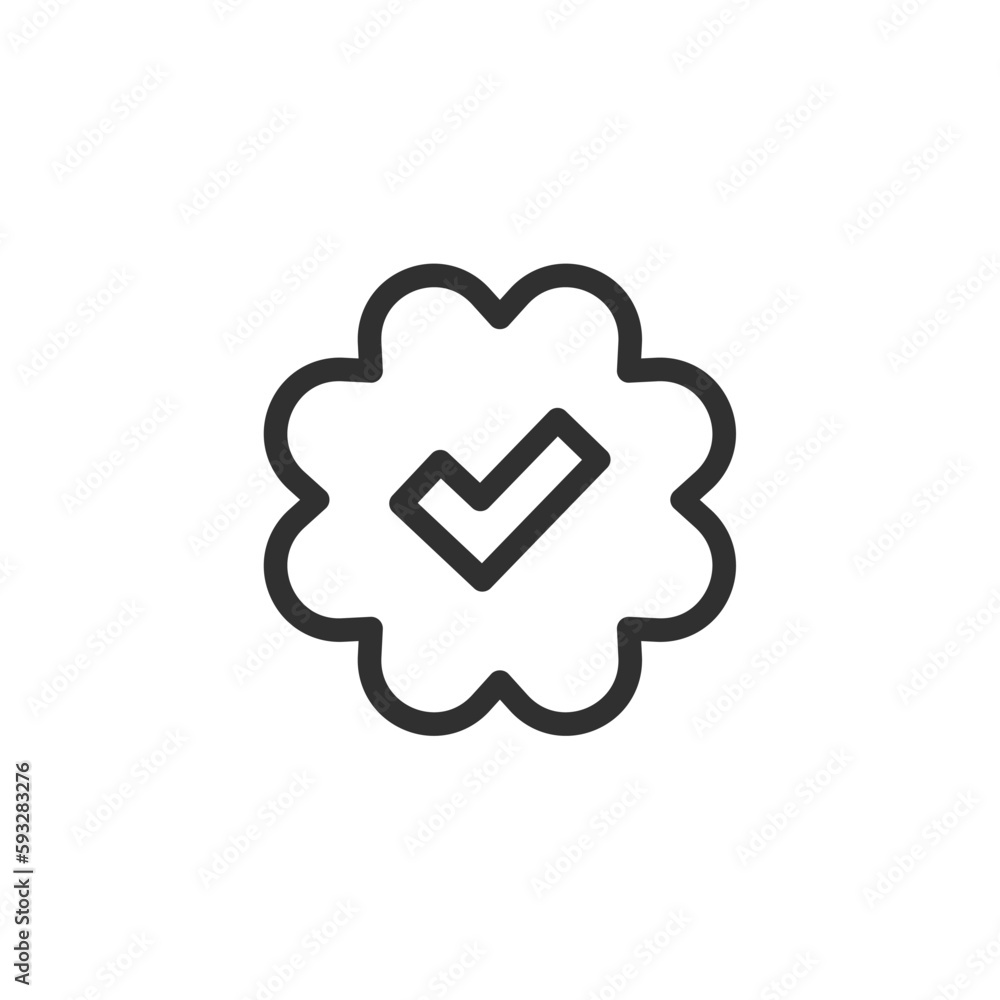 Verified icon, isolated Verified sign icon, vector illustration Verified icon, isolated Verified sign icon, vector illustration