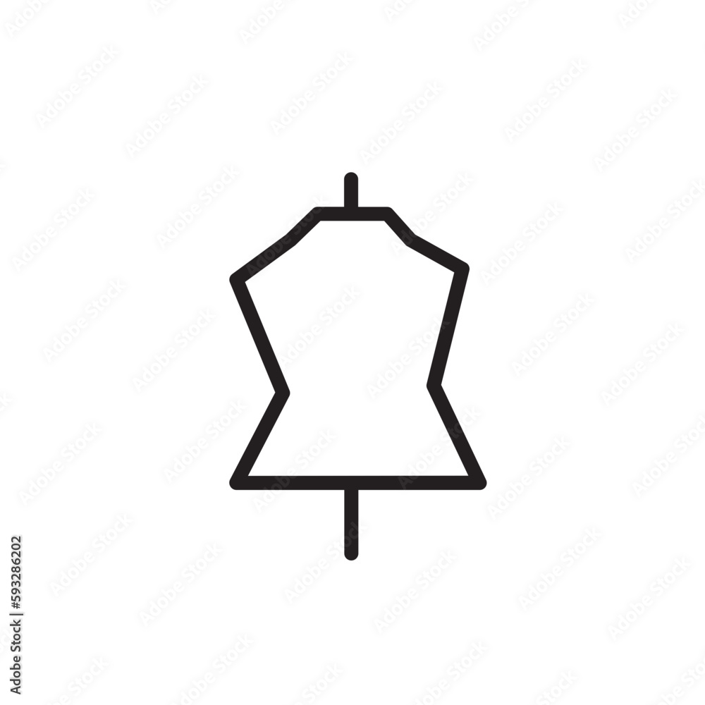 Mannequin Model Stand Outline Icon Mannequin Model Stand Outline Icon