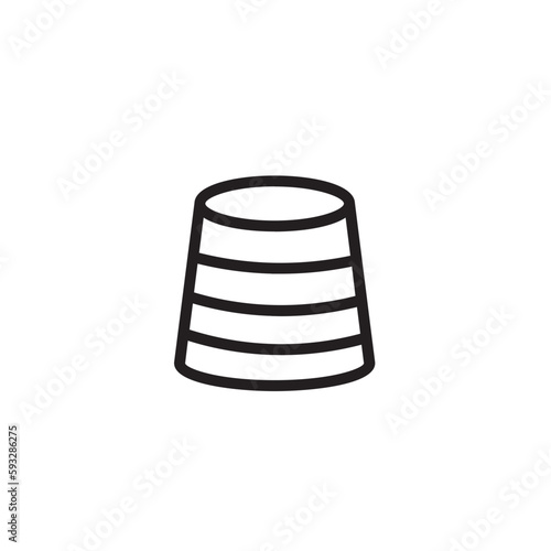 Sewing Tailoring Thimble Outline Icon