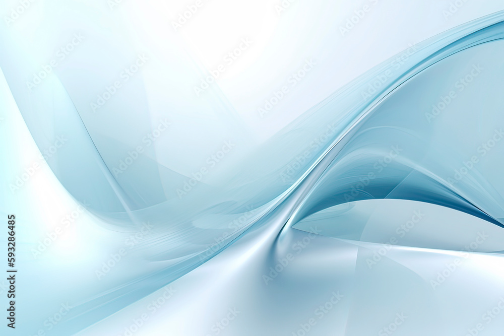Fototapeta premium Abstract Blue Technology Background. AI technology generated image