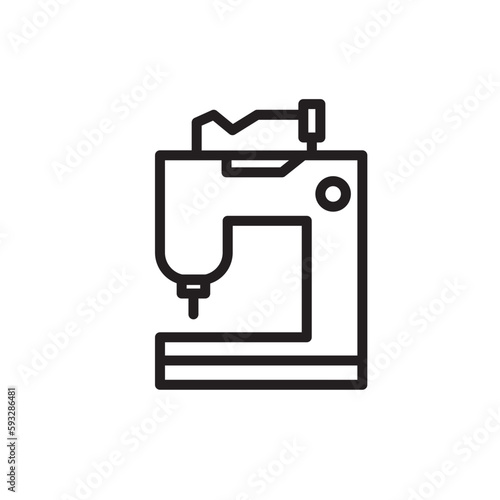 Machine Metal Needle Outline Icon