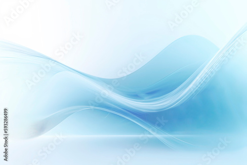 Abstract Blue Technology Background. AI technology generated image