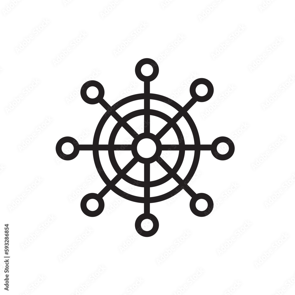 Pin Sewing Fashion Outline Icon Pin Sewing Fashion Outline Icon