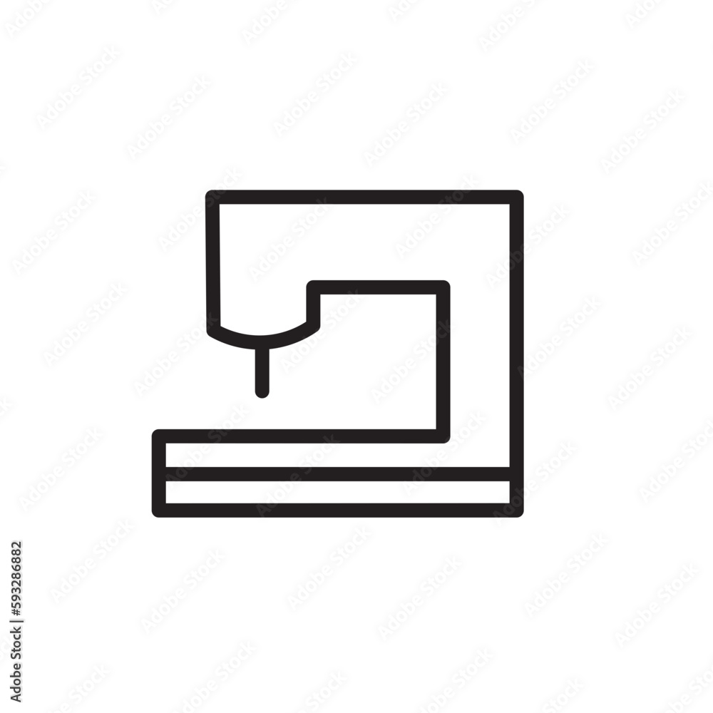 Obraz premium Sewing Tailor Textiles Outline Icon