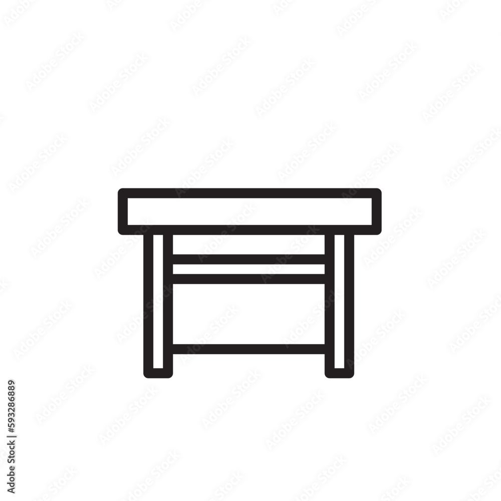 Table Furniture Tailoring Outline Icon Table Furniture Tailoring Outline Icon