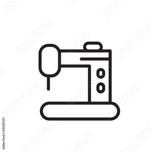Factory Garment Machine Outline Icon