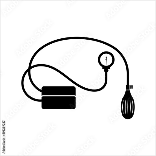 Blood Pressure Icon, Sphygmomanometer Blood Pressure Meter