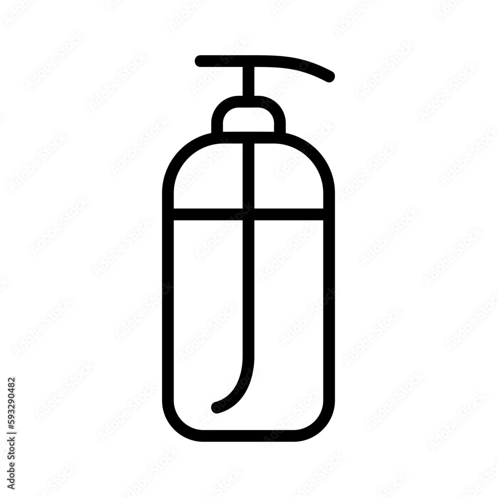 shampoo bottle outline icon vector illustration shampoo bottle outline icon vector illustration