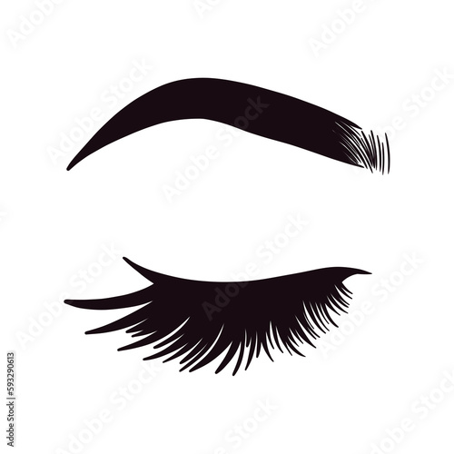 Female Sexy Lashes Brows