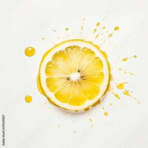 Abstract lemon background. Illustration Generative AI.