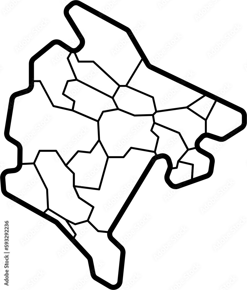 doodle freehand drawing of montenegro map. doodle freehand drawing of montenegro map.