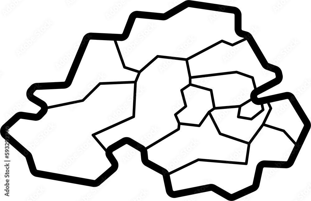 doodle freehand drawing of northern ireland map. doodle freehand drawing of northern ireland map.