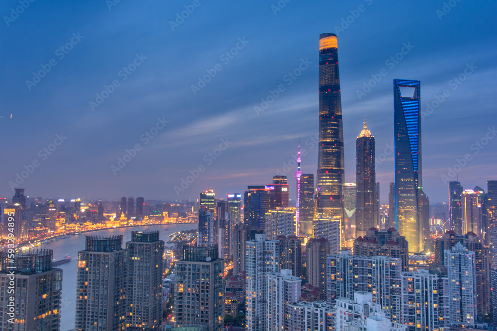 custom made wallpaper toronto digitalShanghai Skyline, Lujiazui, Shanghai