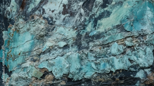 Weathered Azurite Textured Background - Minerals - generative ai