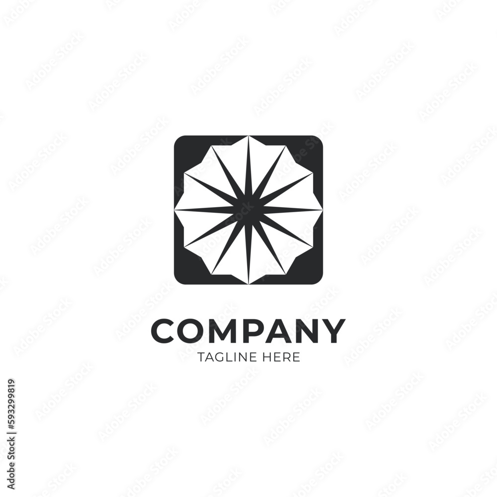 Arrow and Sun Vector Logo Emblem Template Design Arrow and Sun Vector Logo Emblem Template Design