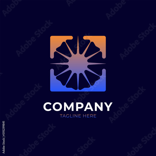 Cloud Sun Logo Template Design