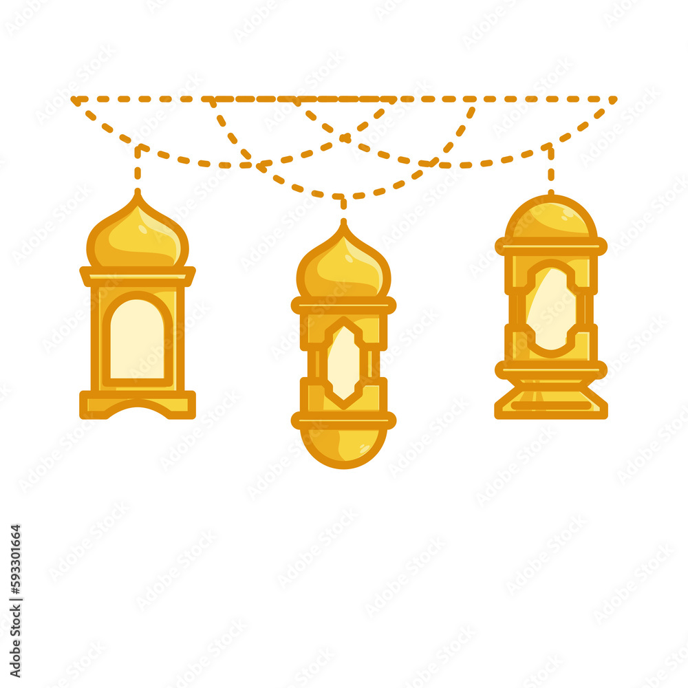 Obraz premium lantern islamic element