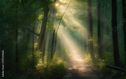 morning in the forest © 天健 陈