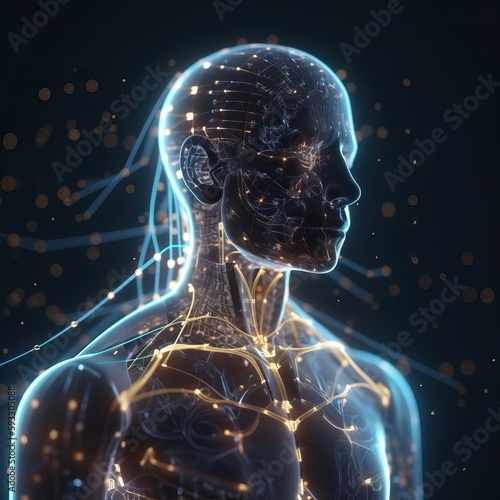 Transparent human body show...