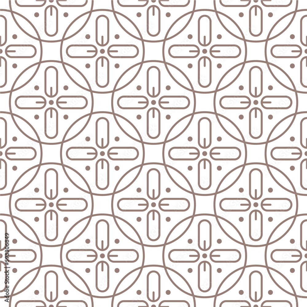 A seamless pattern with brown and white flowers A seamless pattern with brown and white flowers