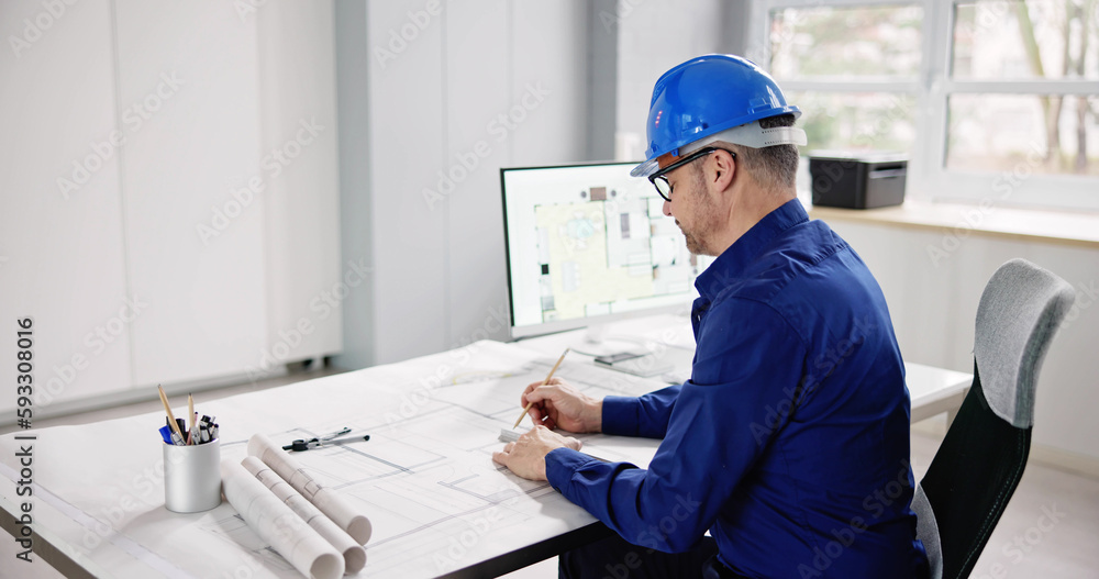 Civil Engineer Drawing Architecture Plan Blueprint Civil Engineer Drawing Architecture Plan Blueprint