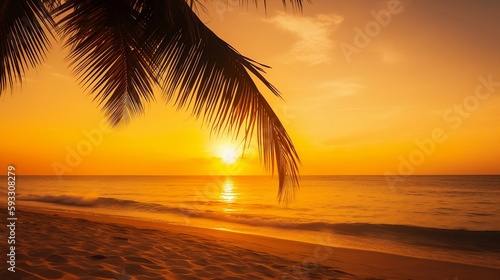Sunset in paradise